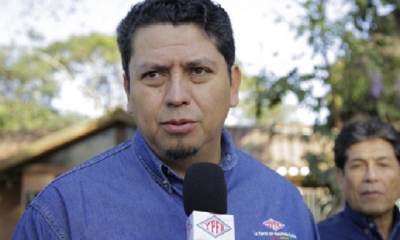 Óscar Barriga, presidente de  YPFB/Foto. IS