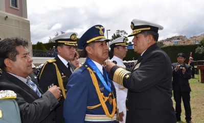 El comandante en Jefe de las FFAA, Almte. Yamil Borda, posesiona a nuevas autoridades militares y a su Estado Mayor General. 