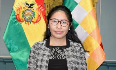 La viceministra de Gestión Institucional y Consular, Eva Chuquimia