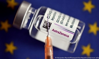 La vacuna de la farmacéutica Oxford/AstraZeneca. 