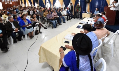 Evo Morales estuvo reunido en el COLMILAV/Foto. ABI