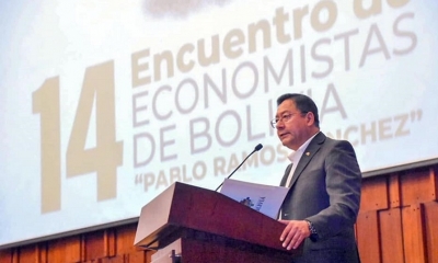 El presidente del Estado, Luis Arce