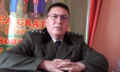 Comandante de la Policía de Santa Cruz, Miguel Mercado.