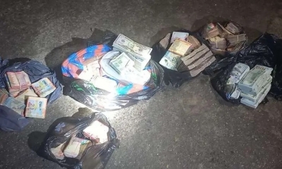 El dinero era llevado en bolsas de plástico
