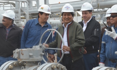 Evo Morales en Villa Montes/Foto. ABI