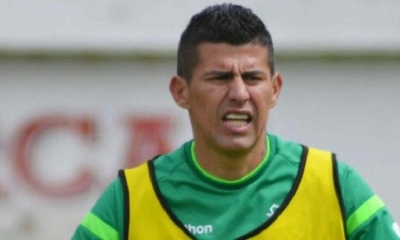 El delantero de la Selección nacional de fútbol, Juan Carlos Arce