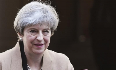 La ex primera ministra británica Theresa May