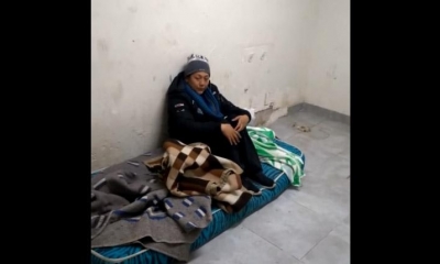 La líder de la RJC Milena Soto, en la cárcel de Sucre. 