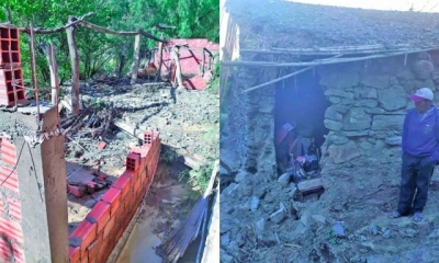 Comunarios pierden sus viviendas por riadas en Villazón/Foto. RRSS