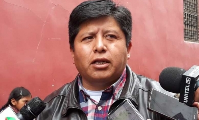 Huarachi habla de crear un partido de los trabajadores. Foto: ERBOL.