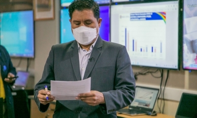 Ministro de Salud y Deportes, Jeyson Auza. 