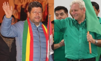 Samuel Doria Medina y Rubén Costas/Foto. Kandire