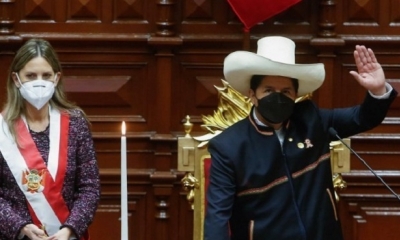 El nuevo presidente de Perú, el izquierdista Pedro Castillo