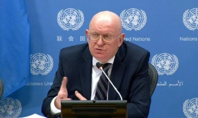 El representante ruso en la ONU, Vasily Nebenzya. 