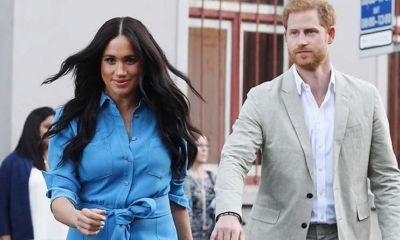 El príncipe Enrique y su esposa Meghan.