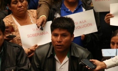 El dirigente del trópico Leonardo Loza. 