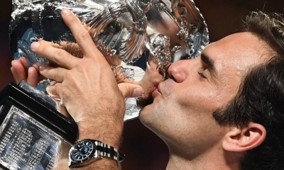 Roger Federer venció a Marin Cilic en tres horas y tres minutos para ganar por sexta vez el Abierto de Australia. Foto: Agencia EFE
