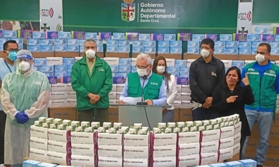 El gobernador cruceño, Rubén Costas.