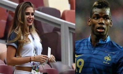 María Zulay Salaues y Paul Pogba. Foto: Internet
