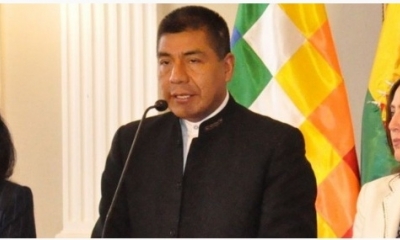 Canciller Fernando Huanacuni. Foto: Ministerio de Relaciones Exteriores.