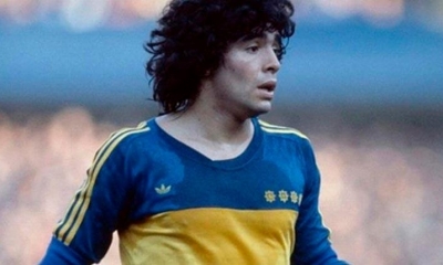Diego Armando Maradona, con la camiseta de Boca Juniors en la temporada 1981. | Infobae