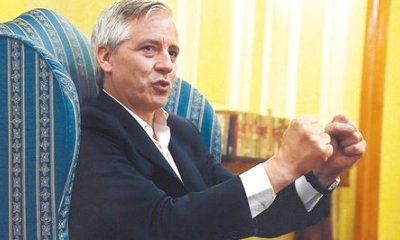 Archivo / El Vicepresidente del Estado boliviano, Álvaro García Linera. 