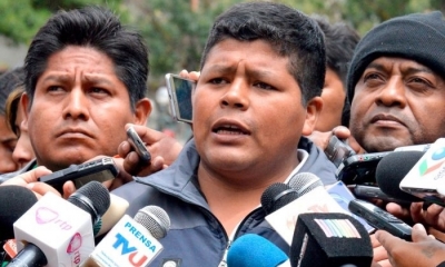 Franklin Gutiérrez,  titular de la Asociación Departamental de Productores de Coca (Adepcoca)