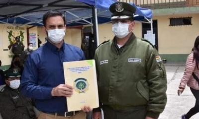El ministro del Castillo participó del acto/Foto. MinGob