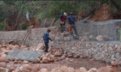 Construcción de defensivos en zonas de riesgo.
