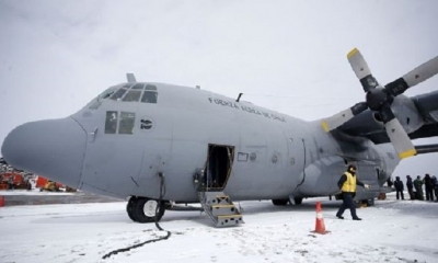 Los aviones de la Fuerza Aérea de Chile (FACh) realizan vuelos logísticos antárticos de manera mensual