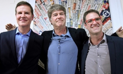 Jose Andres Murillo, James Hamilton yJuan Carlos Cruz, en Roma/Foto. RRSS