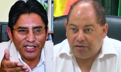 Félix Patzi y Carlos Romero/Foto. Kandire 