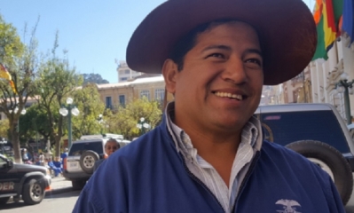 Basilio Velásquez, jefe de Bancada del  MAS en Chuquisaca/Foto. RRSS