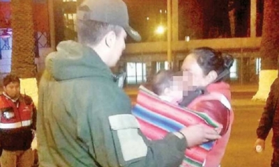 La Policía intervino en la situación y se llevó a la niña a un hogar/Foto. RRSS