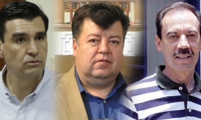 José María Leyes, Edwin Castellanos y Gonzalo Terceros, exautoridades ediles de Cochabamba.