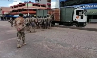 Foto / Captura de pantalla: Los militares del Regimiento Ranger.