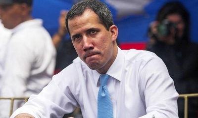 El líder opositor Juan Guaidó participa de un acto político, en marzo pasado. | AFP