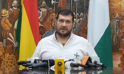 El segundo vicepresidente del Comité pro Santa Cruz, Stello Cochamanidis. 