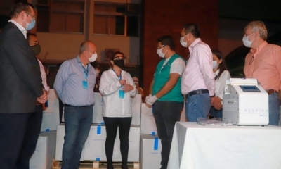 Foto; Archivo / La presidenta Jeanine Áñez recibió 170 de los 500 respiradores que adquirió el Gobierno nacional