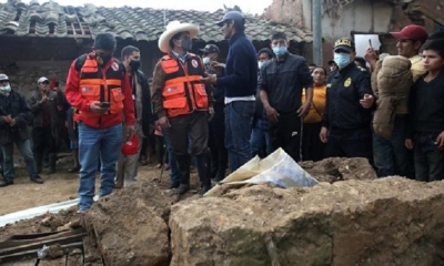 El presidente Pedro Castillo viajó a la zona donde ocurrió el sismo de 7,5 grados