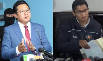 Los fiscales brindaron su apoyo a Edwin Blanco/Foto. Kandire