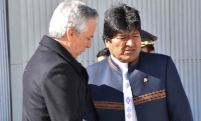 Álvaro García Linera y Evo Morales/Foto. ABI