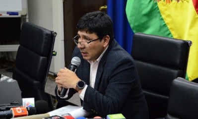 El ministro de Hidrocarburos y Energías, Franklin Molina