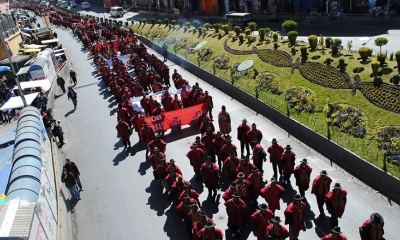 Foto / Archivo : La Federación Departamental Única de Trabajadores Campesinos de La Paz 