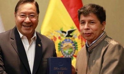 El último encuentro que tuvieron los presidentes de Bolivia y Perú