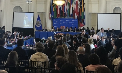 La sesión de la Asamblea General de la OEA/Foto. RRSS