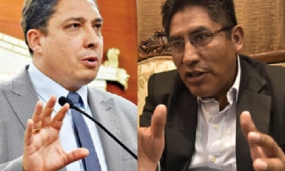 Héctor Arce y Félix Patzi/Foto. Kandire 