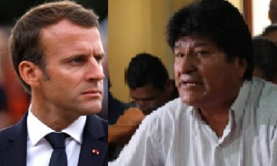 Macron y Morales/Foto. Kandire