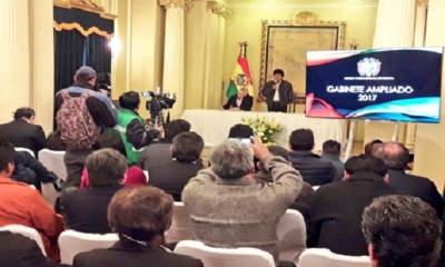 Gabinete ampliado en Palacio de Gobierno. 