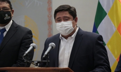 El ministro de Trabajo, Oscar Mercado.